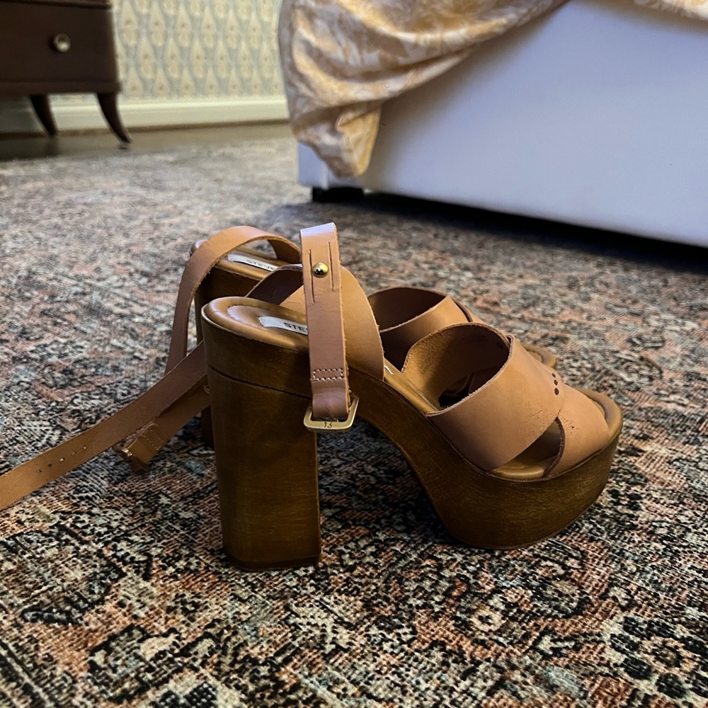 Wooden platform heels